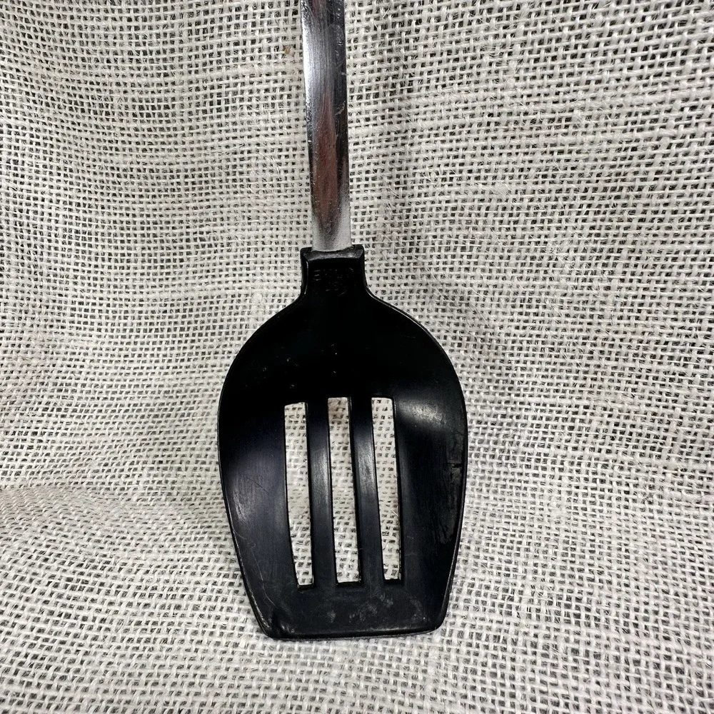 EKCO USA Slotted Spoon‎ Floral Handle Multilingual 